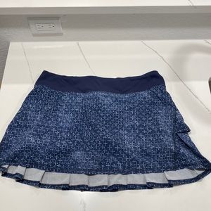 Lulu tennis skirt.  Size 10.  Navy and white print